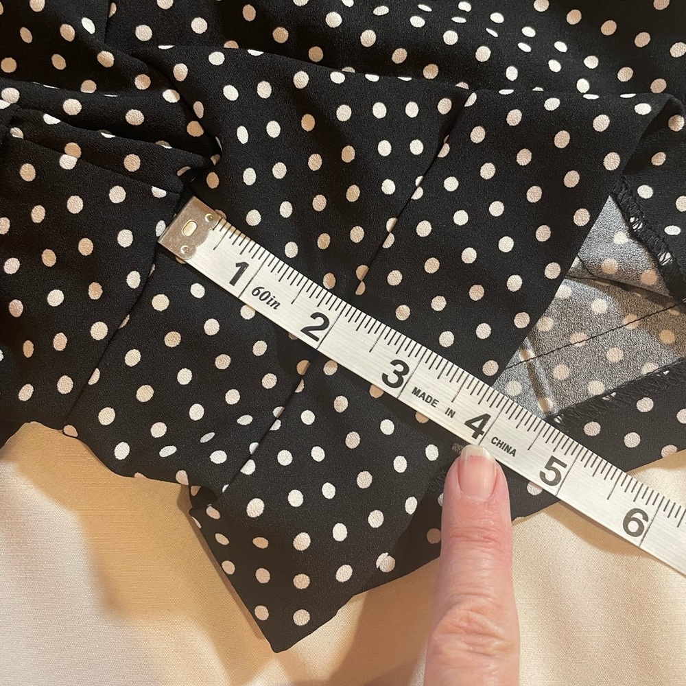 7th Avenue New York &‎ Company Polka Dot Short Set in Black and Cream, Size 6 - Picture 6 of 13